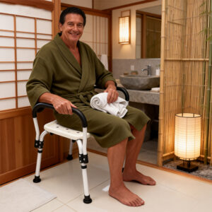 Secure Shower Zone Bath Chair No Slip Design