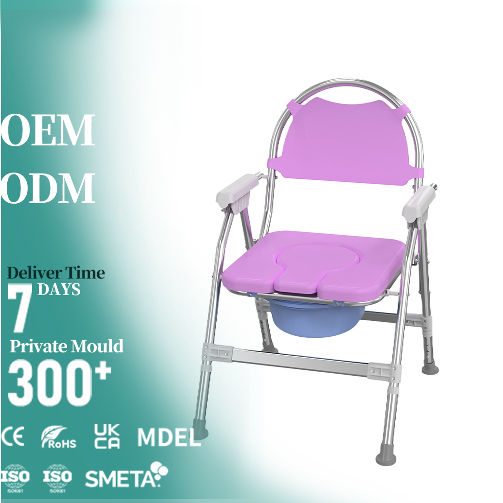 Ergonomic Commode Chair With Safety Features