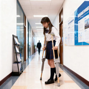 Compact Foldable Aluminum Crutches For Daily Use