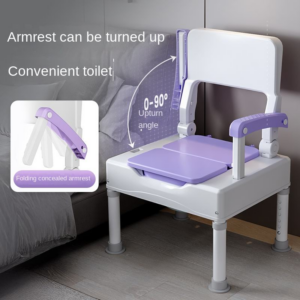 Bathroom Safety Commode Chair For Rehabilitation Use