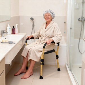 Adjustable Height Bath Aid Chair For Easy Access