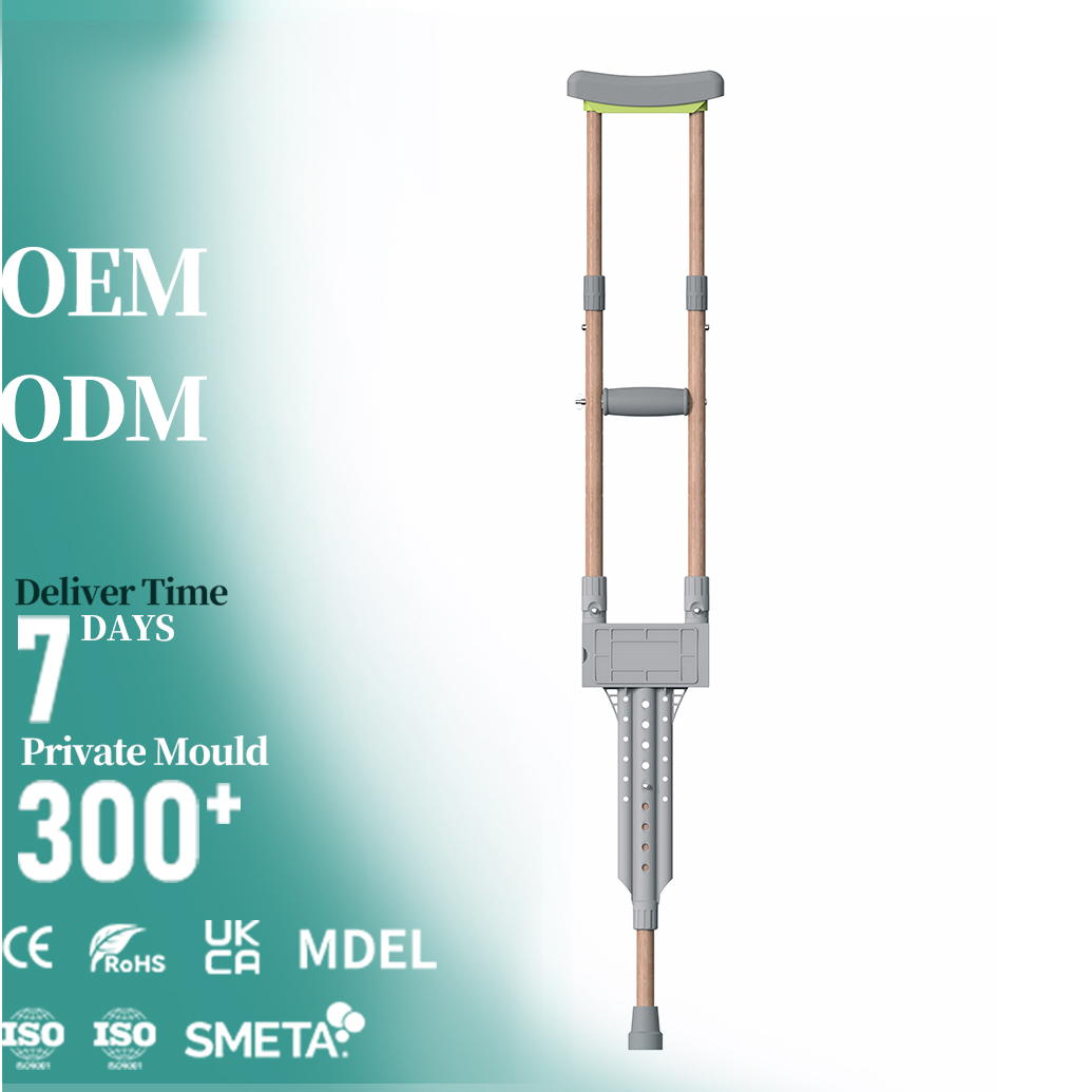 Double Canes For Elderly With Aluminum Support