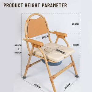 Heavy Duty Commode Chair 350 Lbs