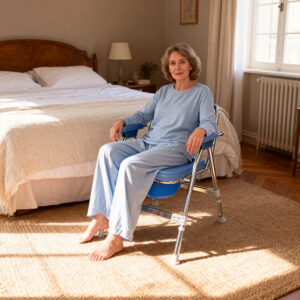 Armrest Bed Pan Toilet Chair