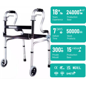 Folding Walker For Rehabilitation