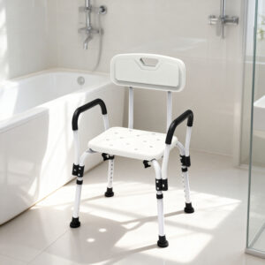 Widened Weighted Anti Slip Adjustable Shower Chair