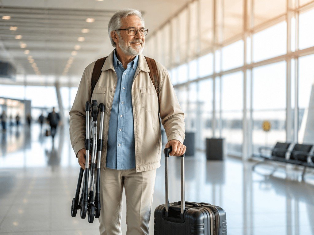 Travel-friendly portable mobility aids